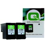 Q-Nomic Pack poupança 62XL Preto (2 unidades) | QNB-62XLBK2X