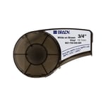 Brady M21-750-595-BR fita branco sobre castanho 19,1mm x 6,40M | BRAM21-750-595-BR