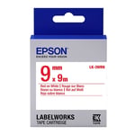 Epson LK-3WRN Fita vermelho sobre branco 9mm (C53S653008) | EPSLK-3WRN