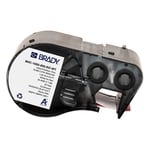 Brady M4C-1000-595-RD-WT etiquetas de vinil branco sobre vermelho 25,40 mm x 7,62 m | BRAM4C-1000-595-RD-WT