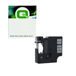 Q-Nomic 40910 fita preta sobre transparente 9 mm (7m) | QN40910