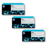 HP 771 tinteiro ciano claro,775ml 3-pack | HPCR255A