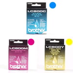 Brother Pack tinteiros LC 800 (ciano + magenta + amarelo) | BRB-LC800cmy