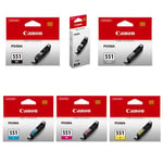 Canon PGI-550PGBK/CLI-551 pack tinteiros (BK/C/M/Y/GR/PGBK) | CANB-PGI-550PGBK-CLI551