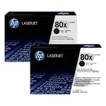 HP 80X Pack dois toners preto XL (CF280XD) | HPBCF280XD