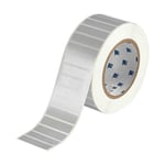 Brady THT-53-413-3 etiqueta de poliéster prateado mate 50,80 x 12,70 mm | BRATHT-53-413-3