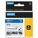 Fita Dymo RHINO 1805423 texto branco sobre azul 24mm | DYM1805423