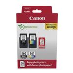 Canon CRG PG-560/CL-561/GP-501 Multipack tinteiros e papel | CANB-CRGPG560CL561PVP_R