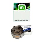 Q-Nomic M21-375-499 cinta de naylon preto sobre branco 9,53 mm x 4,88M | QNM21-375-499