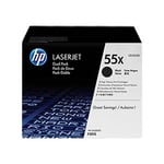 HP CE255XD Pack dois toners pretos HP 55X | HPB-CE255XD_R