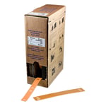 Brady BM-10x75-7643-OR etiquetas de poliuretano laranjas 10 mm x 75 mm | BRABM-10X75-7643-OR