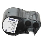 Brady M5C-1500-595-BK-WT fita de vinil branco sobre preto 38,1 mm x 7,62 m | BRAM5C-1500-595-BK-WT