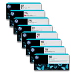 HP Pack poupança 711 (B/R/M/A/LM/LC/PB/LGY) 8 tinteiros | HPB-771