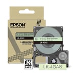Epson LK-4GAS fita cinzento sobre verde 12mm | EPSC53S672105