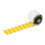 Brady M6-02-7593-YL etiquetas de poliéster laminado amarelas 27 mm x 12,45 mm | BRAM6-02-7593-YL