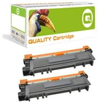 Q-nomic TN-2320 Pack duplo toner preto XXL | QNB-TN2320BKXXLX2