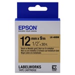 Epson LK-4KBM Fita preto sobre dourado metálico 12mm (C53S654020) | EPSLK-4KBM