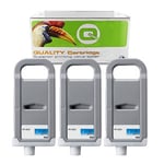 Q-Nomic PFI-703C XL Pack 3 tinteiros ciano | QNB-PFI-303C