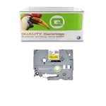 Q-Nomic TZe-631S fita preta sobre amarelo 12 mm | QNTZE-631S