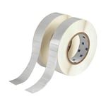 Brady THT-59-533-10 etiqueta de poliéster branco brilhante removível 25,40 x 12,70 mm | BRATHT-59-533-10