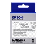Epson LK-4TWN Fita branco sobre transparente 12mm (C53S654013) | EPSLK-4TWN