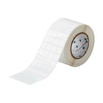 Brady THT-50-423-10 etiqueta de poliéster branco brilhante 19,05 x 19,05 mm | BRATHT-50-423-10