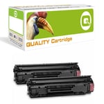 Q-nomic 83A (CF283A) Pack duplo toner preto | QNB-CF283AX2