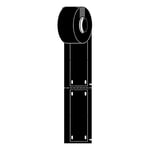 Brady M6-25x75-B7598-BK etiquetas de poliuretano pretas 25 mm x 75 mm | BRAM6-25X75-B7598-BK