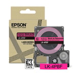 Epson LK-4PBF fita preta sobre cor de rosa fluorescente 12mm | EPSC53S672100