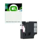 Q-Nomic 40915 fita vermelho sobre branco (9mm X 7m) | QN40915