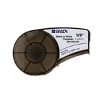 Brady M21-250-423 fita de poliéster preto sobre branco 6,35 mm x 6,40 m | BRAM21-250-423