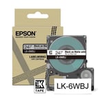 Epson LK-6WBJ fita mate preto sobre branco 24mm | EPSC53S672064