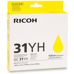 Ricoh GC31YH (405704) tinteiro amarelo XL | RICGC-31YH