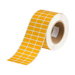 Brady THT-5-423-10-YL etiqueta de poliéster amarelo brilhante 25,40 x 12,70 mm | BRATHT-5-423-10-YL