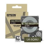 Epson LK-5QWJ fita mate branco sobre cáqui 18mm | EPSC53S672089