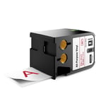 DYMO 1868760 XTL fita vinil vermelho sobre branco 54mm | DYM1868760