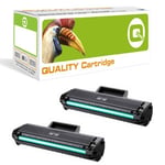 Q-nomic 106A (W1106A) Pack 2 toner preto | QNB-W1106AX2