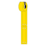 Brady M6-15x75-7643-YL etiquetas de poliuretano amarelas 15 mm x 75 mm | BRAM6-15X75-7643-YL