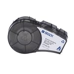 Brady M21-137-499 fita de tecido naylon preto sobre branco 50,80 mm x 19,05 mm | BRAM21-137-499