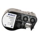 Brady M4C-1000-595-BK-WT etiquetas de vinil branco sobre preto 25,40 mm x 7,62 m | BRAM4C-1000-595-BK-WT