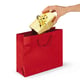 Saco para prendas | Verniz| Vermelho| 19 x 27 x 10 cm