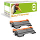 Q-nomic TN-2220 Pack duplo toner preto XL | QNB-TN2220BK2X