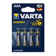 Varta Energy AAA/LR03/MN2400 | Pilhas Alcalinas | 4 unidades