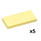 Pack 5x Bloco de Notas | 38x51mm | Amarelo| 100 folhas