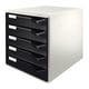Gavetas arrumação Leitz 5280 | Preto | 5 gavetas