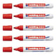 Marcador Quadro Branco| Edding 660 | Ponta redonda 1.5-3mm | Vermelho | Pack 5 U