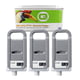 Q-Nomic PFI-703BK XL Pack 3 tinteiros preto | QNB-PFI-303BK