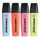 Pack marcadores Stabilo PASTEL (coral, rosa cereja, azul claro, lima)