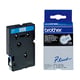Brother TC-203 fita 12mm texto Azul sobre branco (7,7m) | BROTC-203