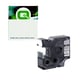 Q-Nomic S0718200 IND RHINO poliéster texto preto sobre metalizado 19mm | QNS0718200